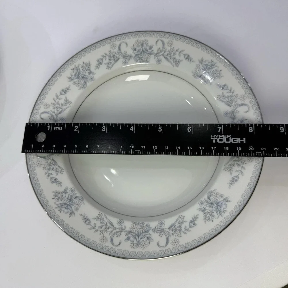 Mikasa Dresden Rose L9009 Rimmed‎ Soup Or Salad Plate Set of 4 Japan Read